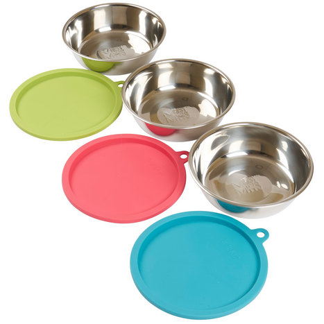 Messy Mutts™ | Stainless Bowl and Silicone Lid Box Set