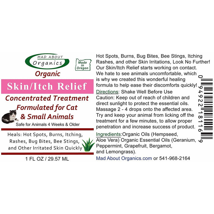 Mad About Organics | Skin / Itch Relief Healing Treatment for Cats and Small Animals