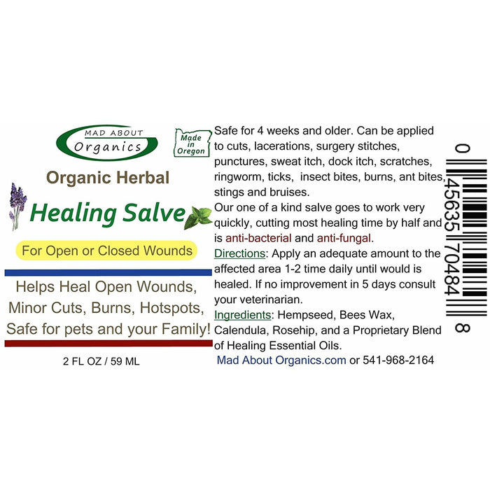 Mad About Organics | Organic Healing Herbal Salve