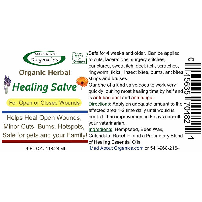 Mad About Organics | Organic Healing Herbal Salve